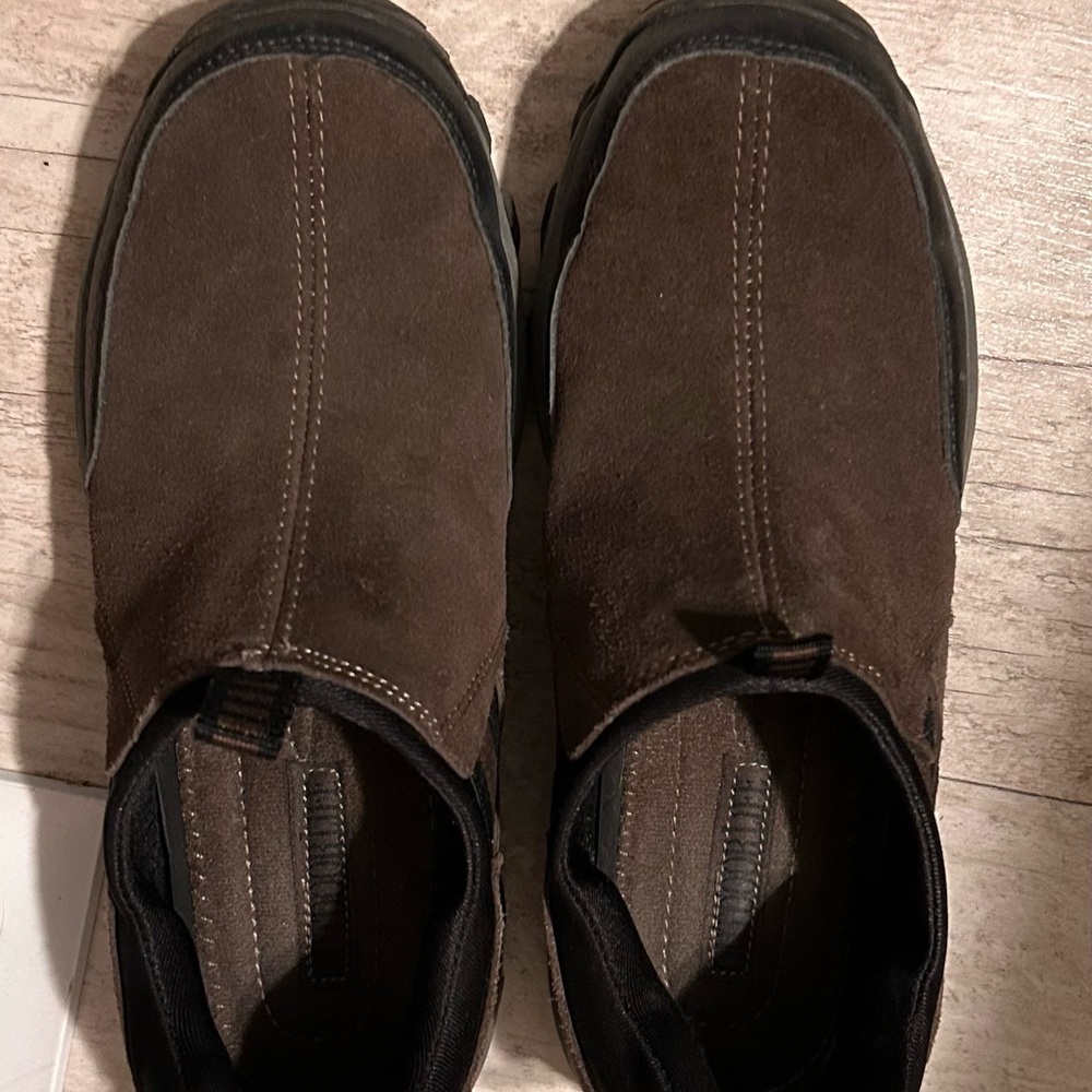 Outdoor Life Chocolate Brown Suede Slip-Ons